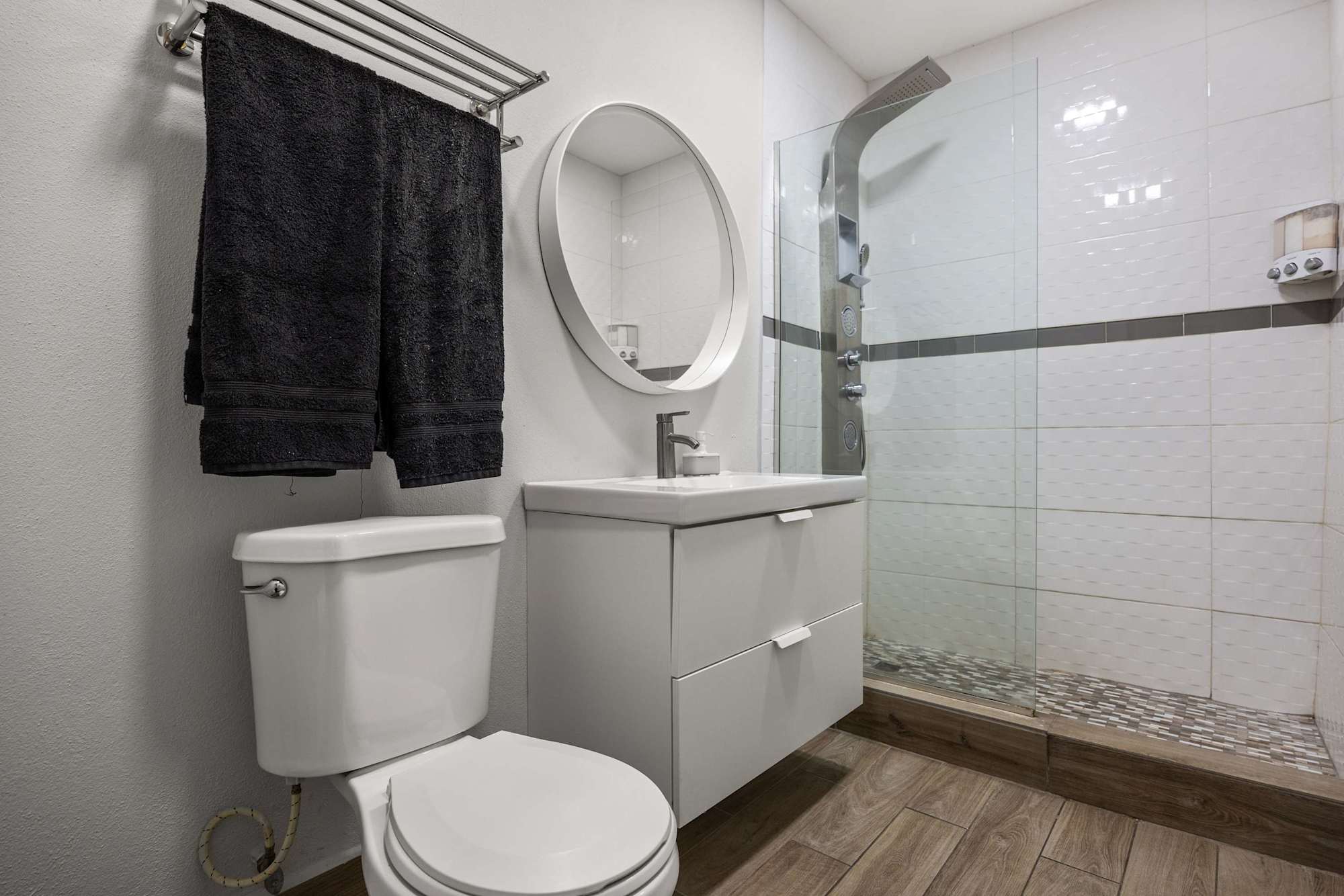 Toilet and vanity bathroom set