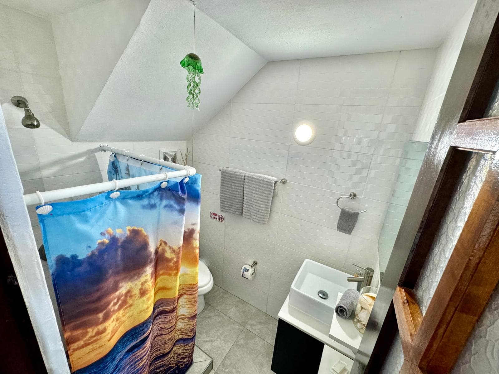Full bathroom with shower