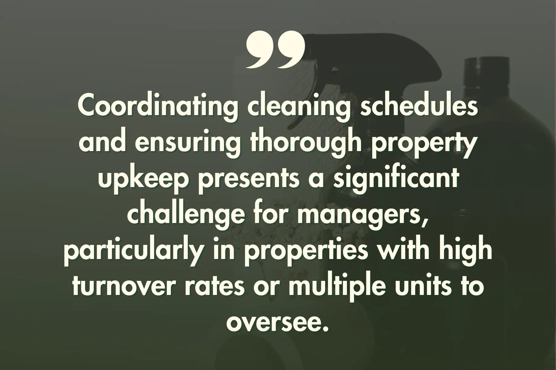 coordinating cleaning schedule quote